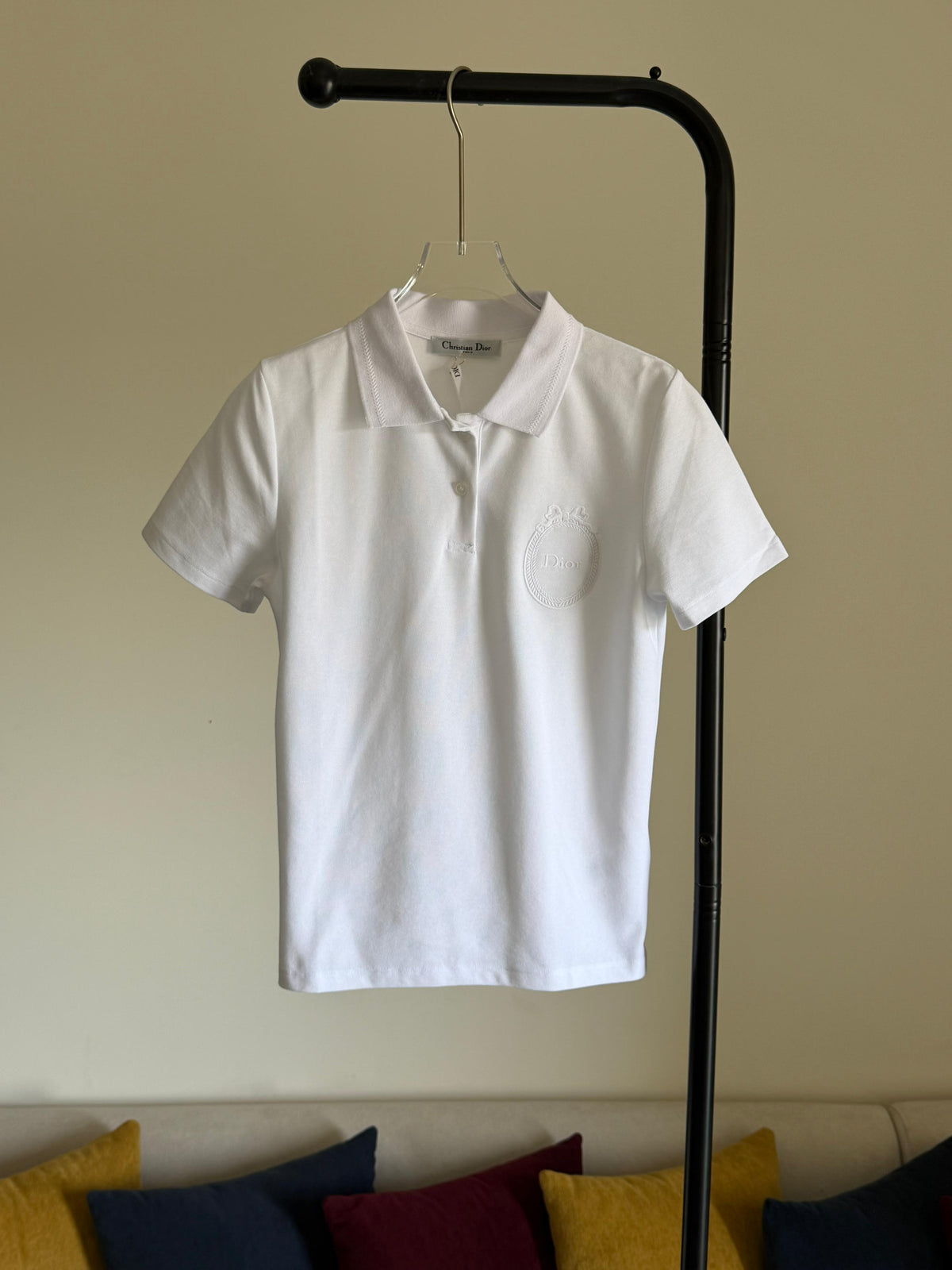 Dior Médaillon Embroidered Polo Shirt