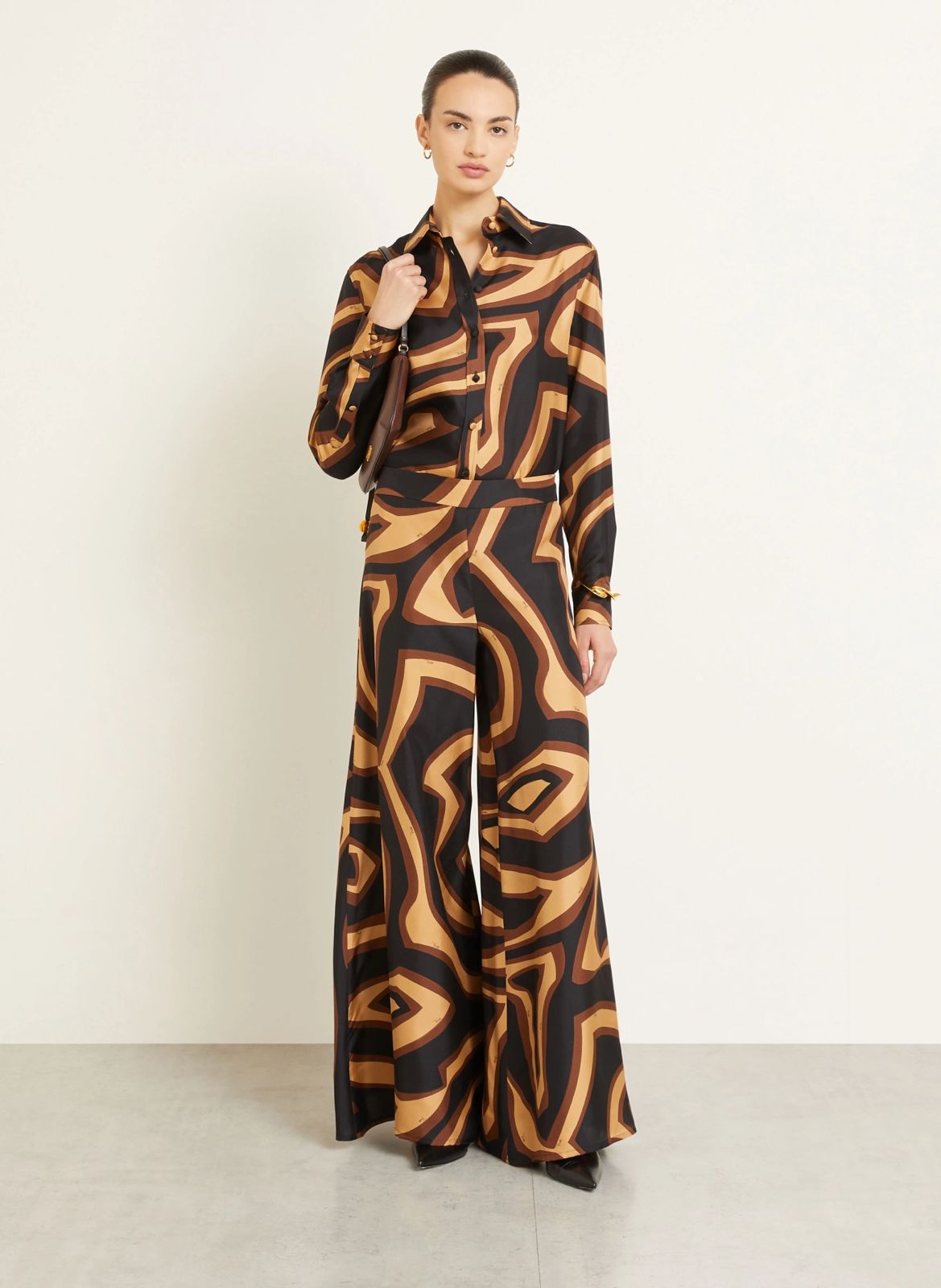 Buy Pucci Black Labirinto Wide-leg Pants Set