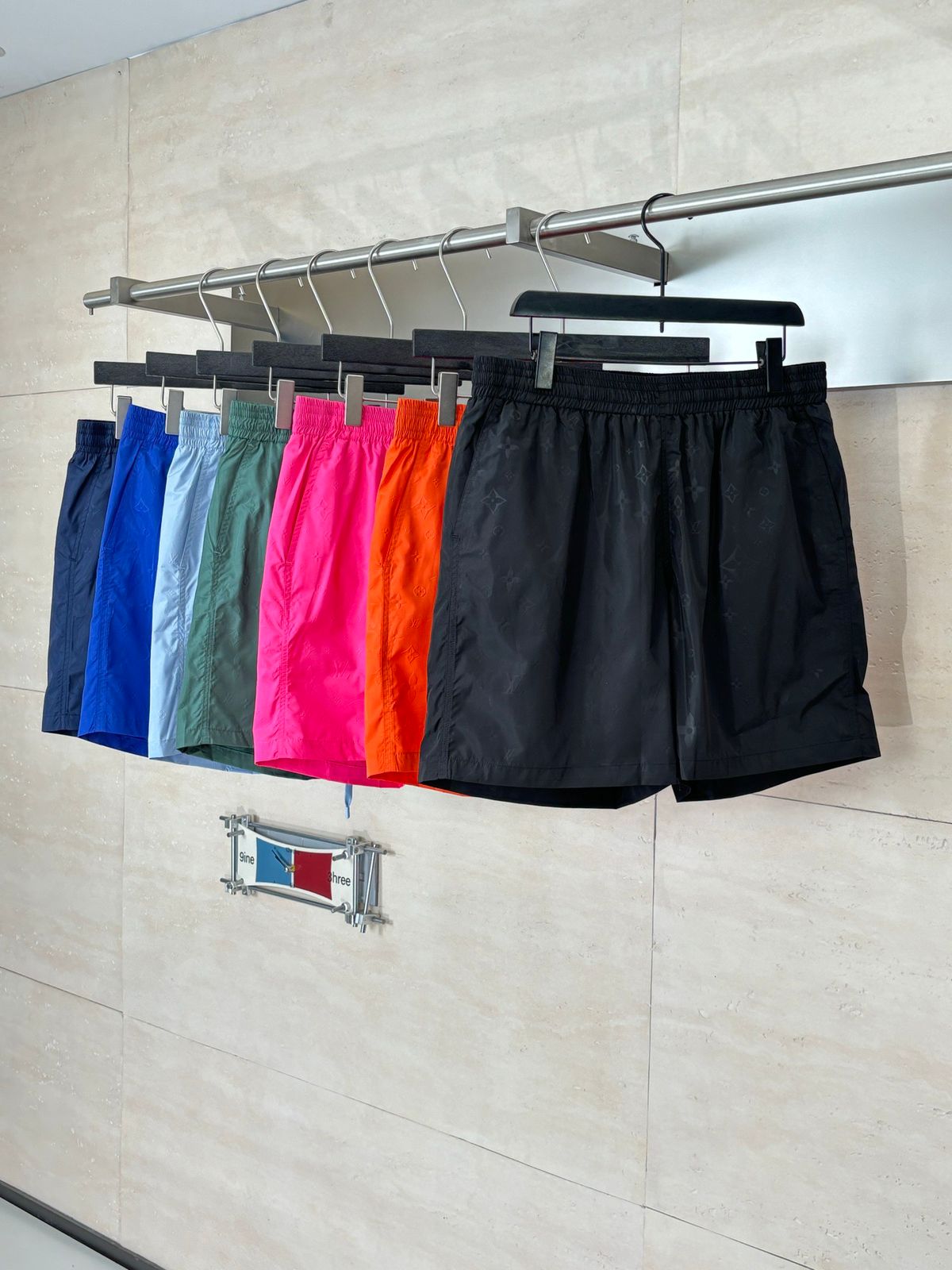 Louis Vuitton Monogram Moire Jacquard Silk Shorts