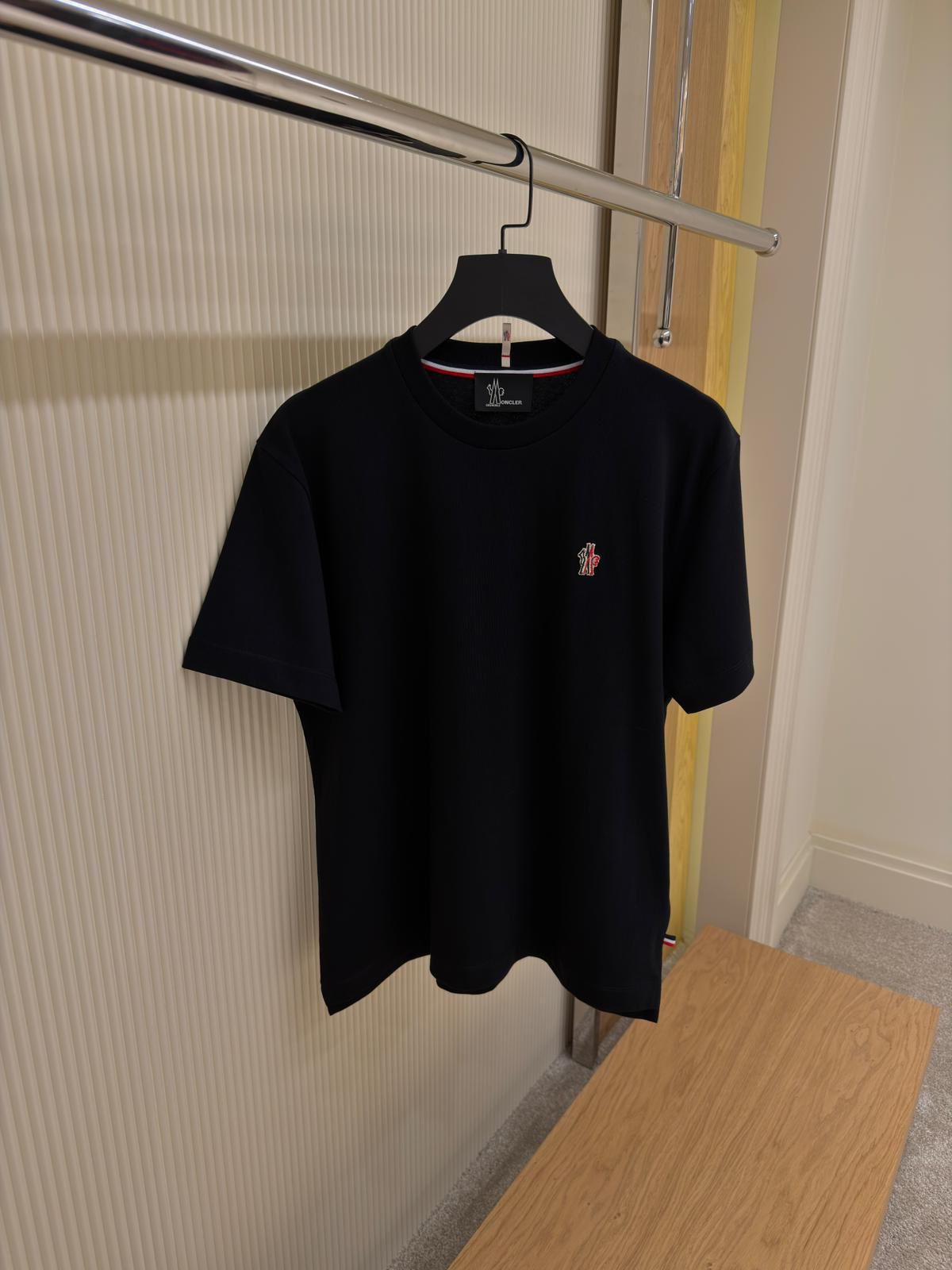 MONCLER Logo Patch Cotton T-Shirt