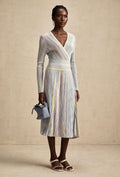 Missoni long sleeve striped midi dress