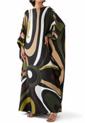 Pucci Green Marmo-print Kaftan in Silk T