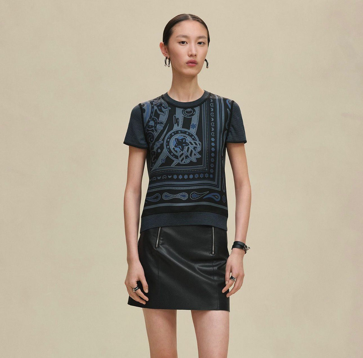 Hermes ETRO paisley-print T-shirt