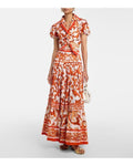 Dolce & Gabbana Orange Majolica-print Maxi