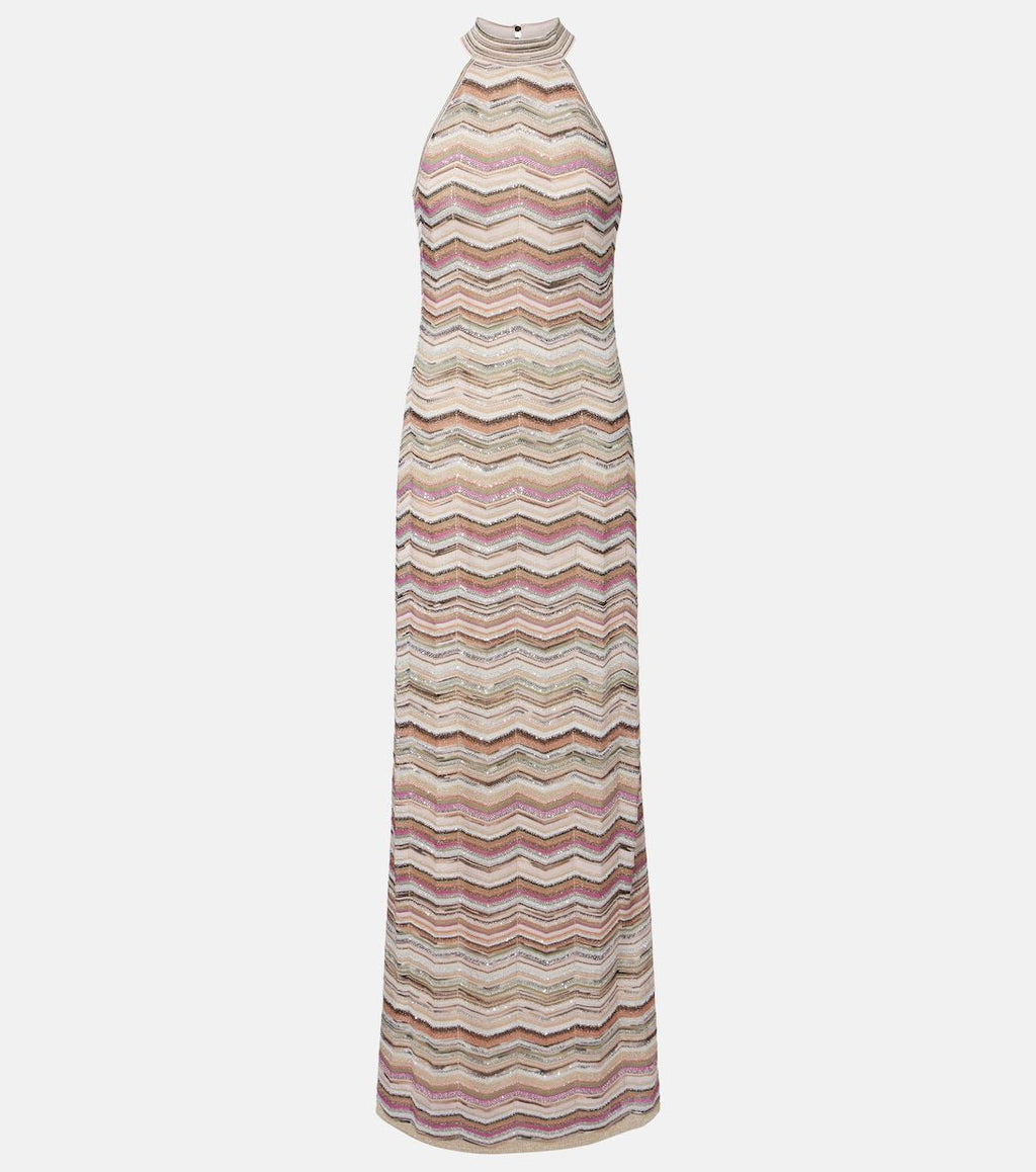 Missoni zigzag-knit Halterneck Dress