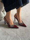 Gucci Crystal chain pumps