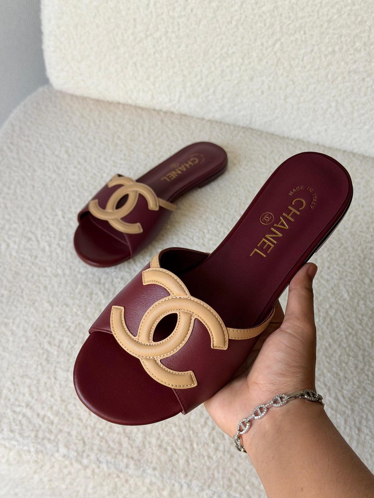 Chanel Lambskin Sandals