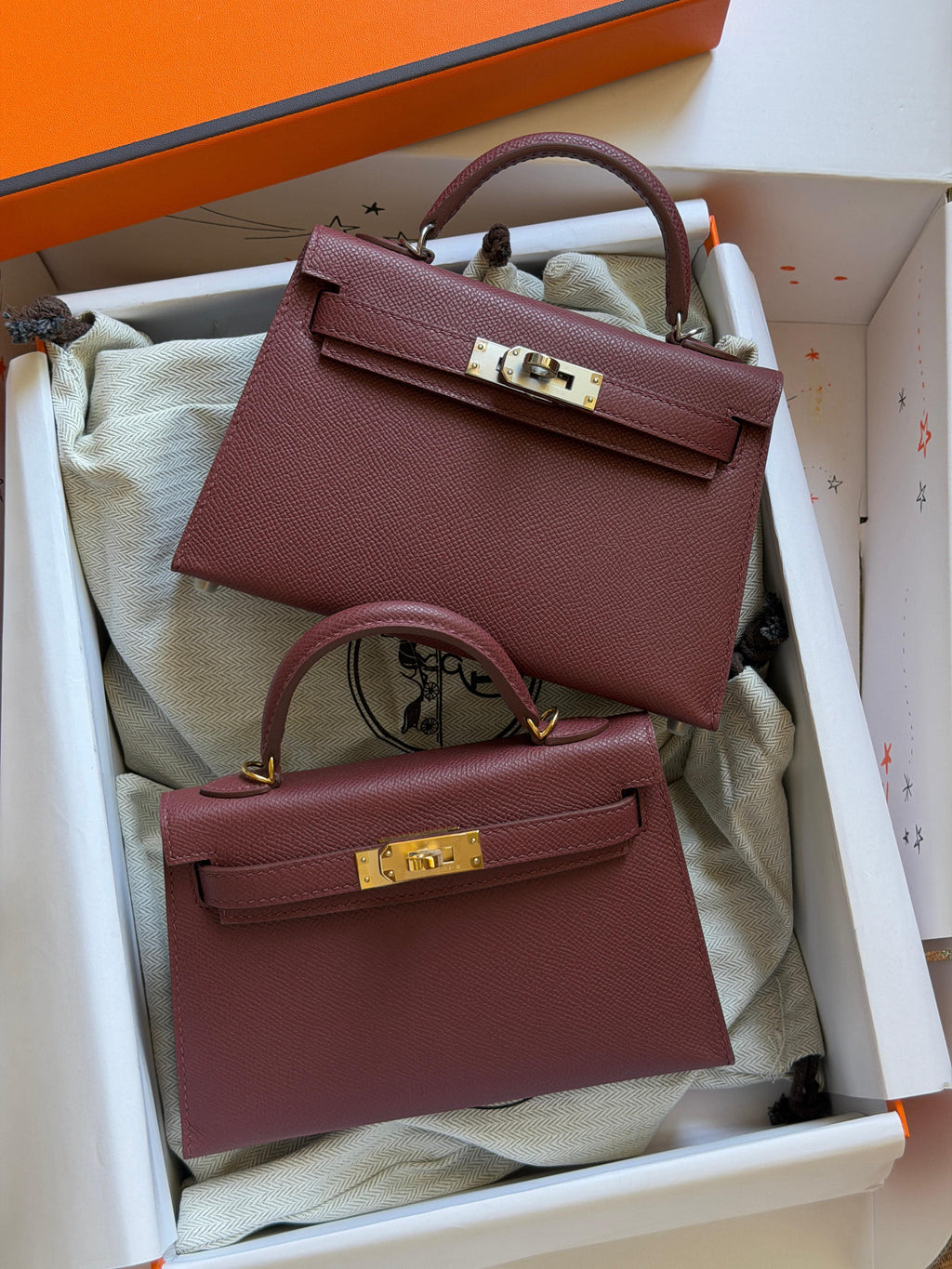 Hermes Mini Kelly 19cm Hand Made