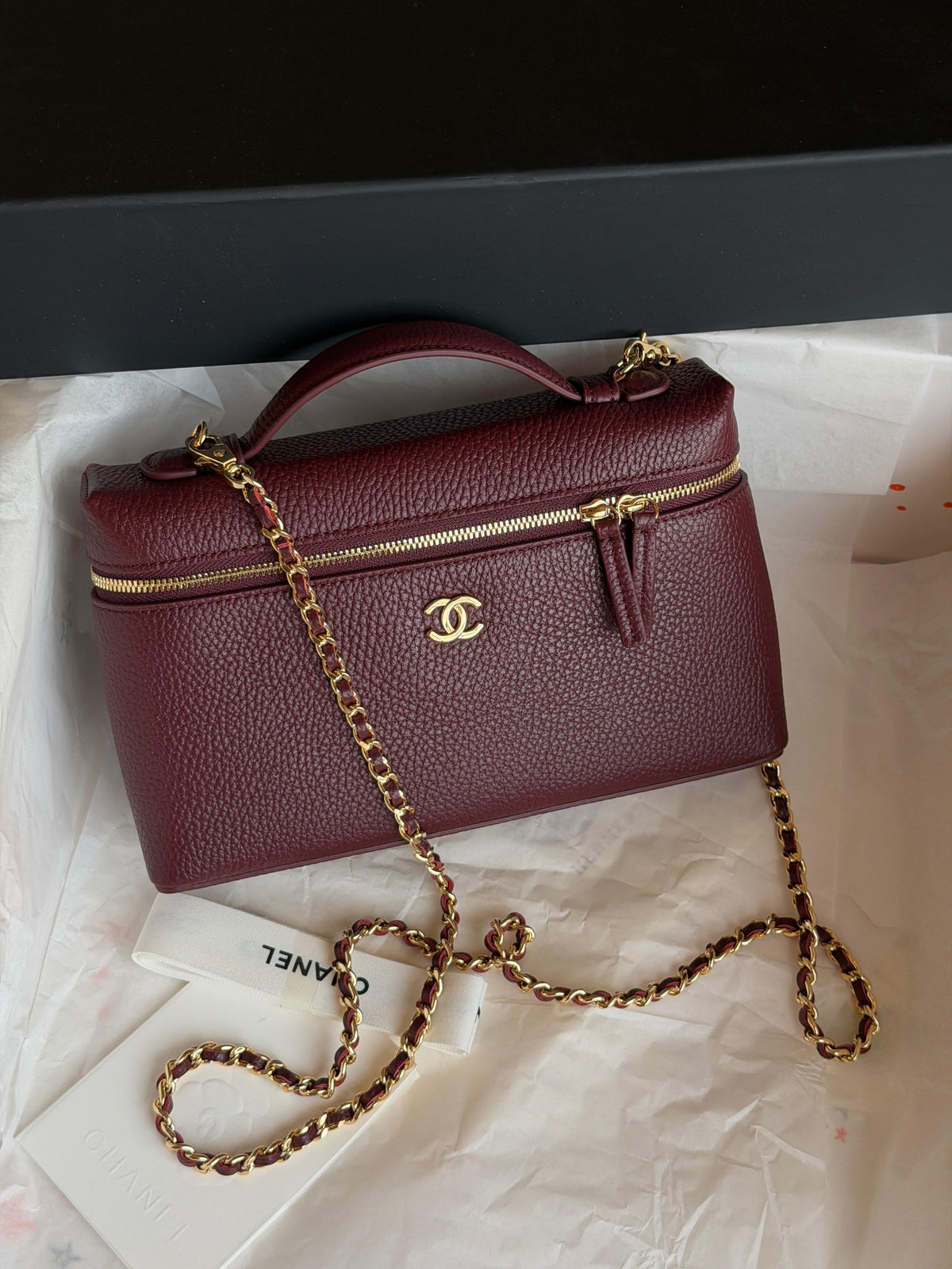 Chanel Vanity Case With Chain Size medium