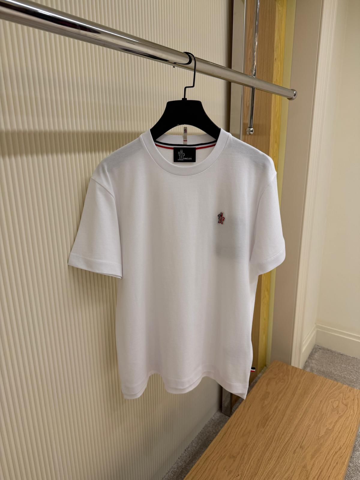 MONCLER Logo Patch Cotton T-Shirt