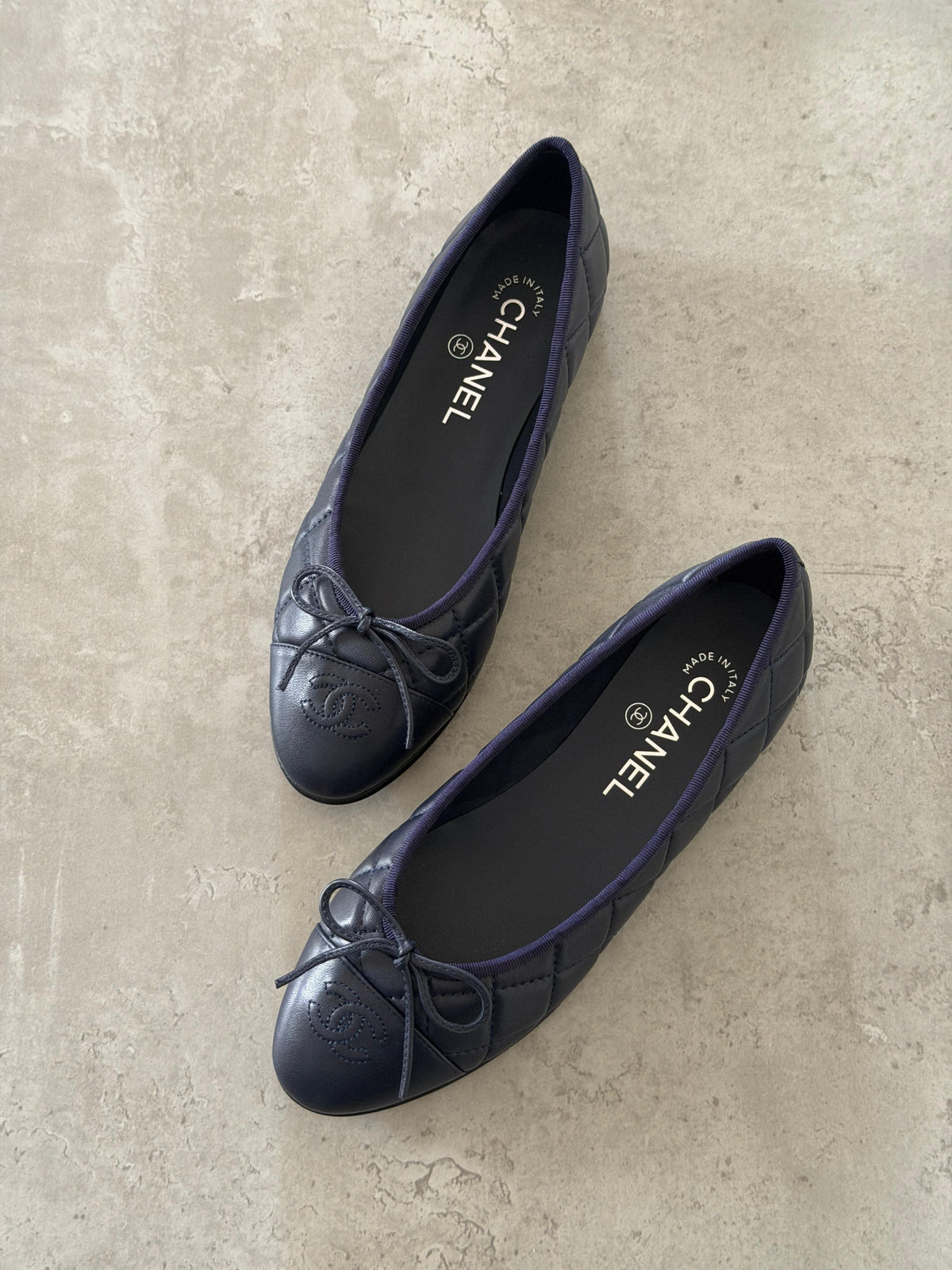 Chanel Ballet flats navy