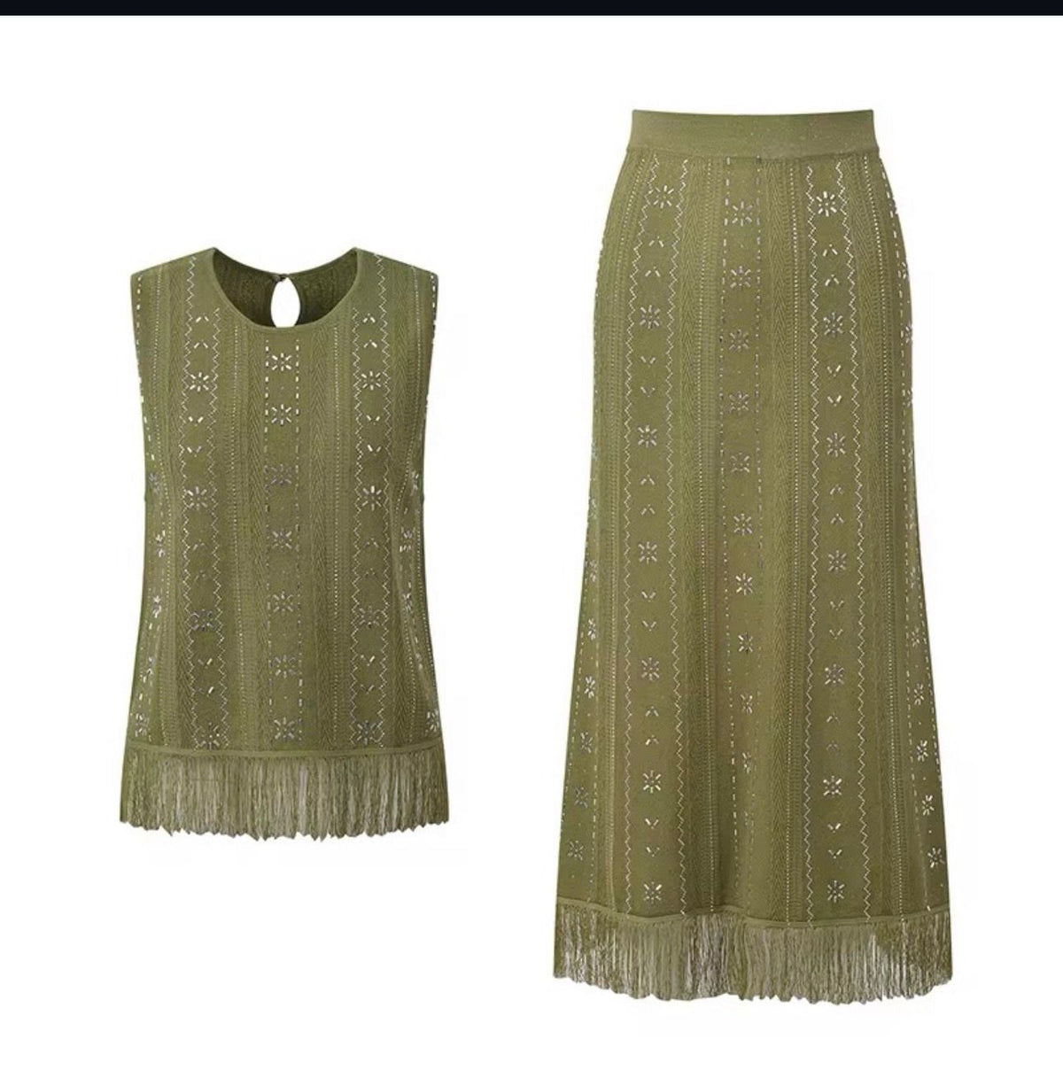 Maje Green Jilurex Midi set