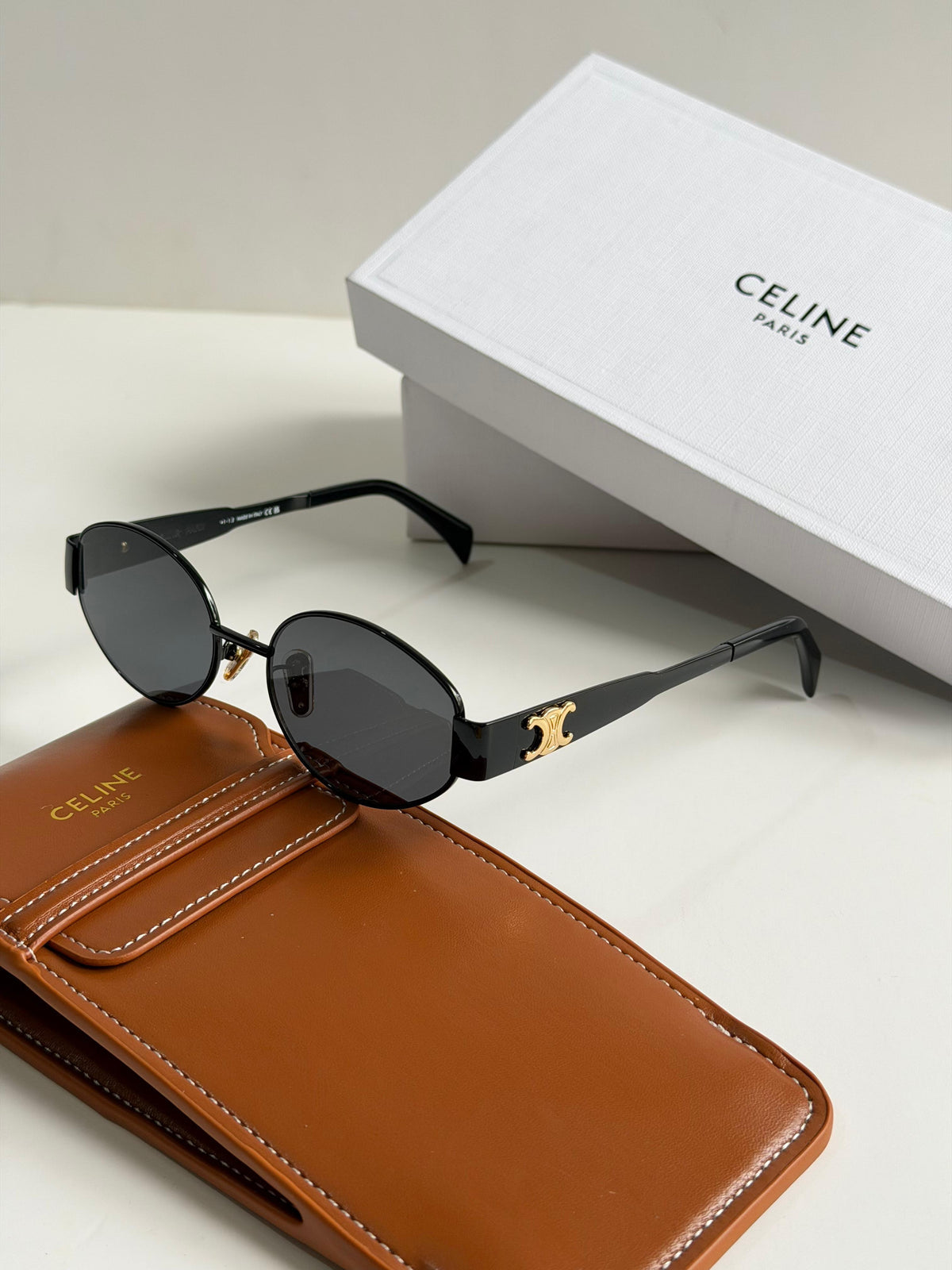 Celine Triomphe Oval Sunglasses
