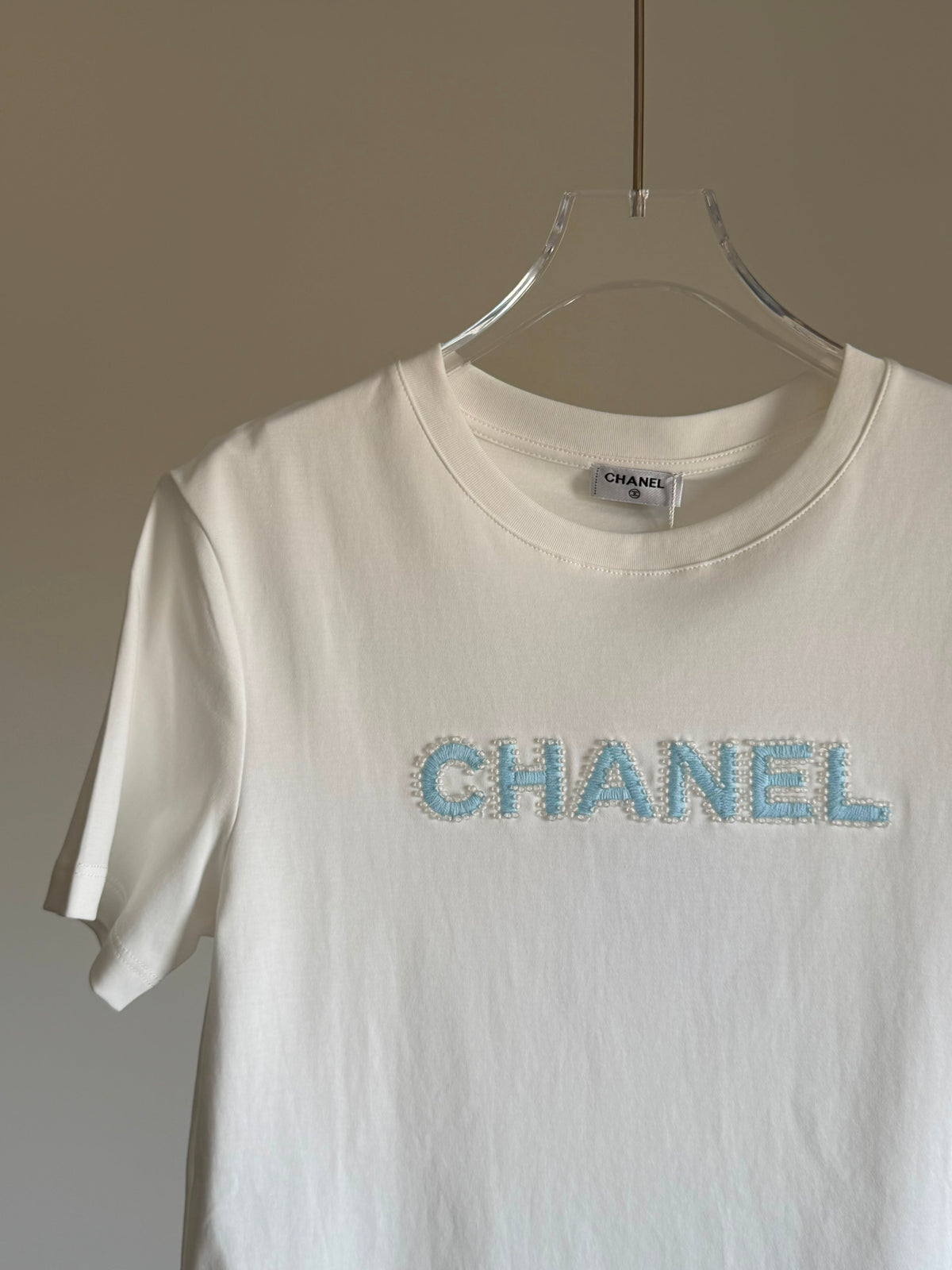 Chanel Paris Text Logo T-Shirt