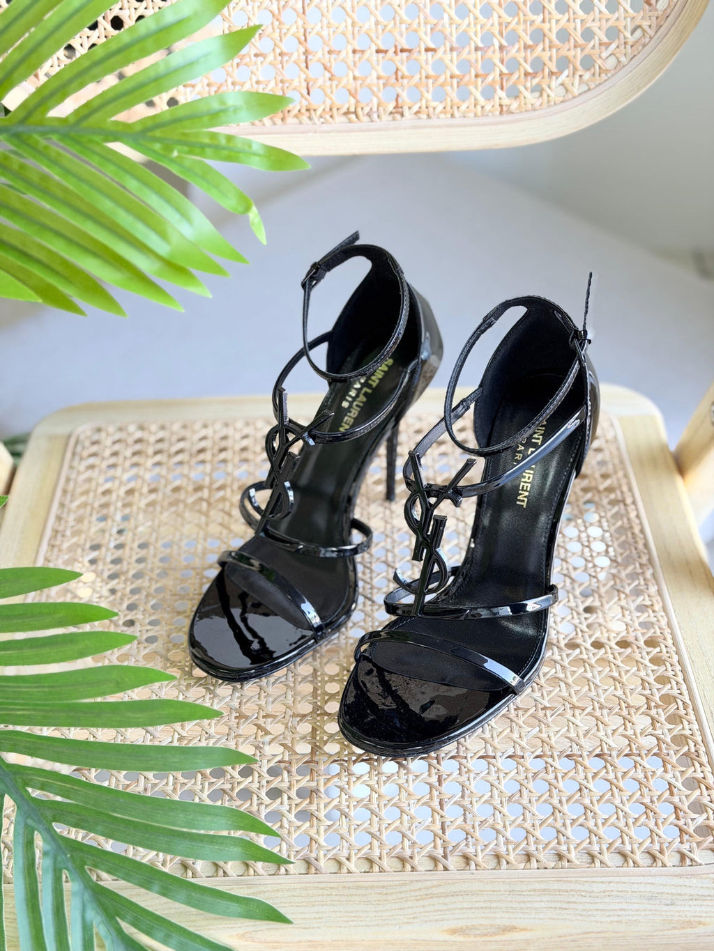 Saint Laurent Cassandra leather sandals