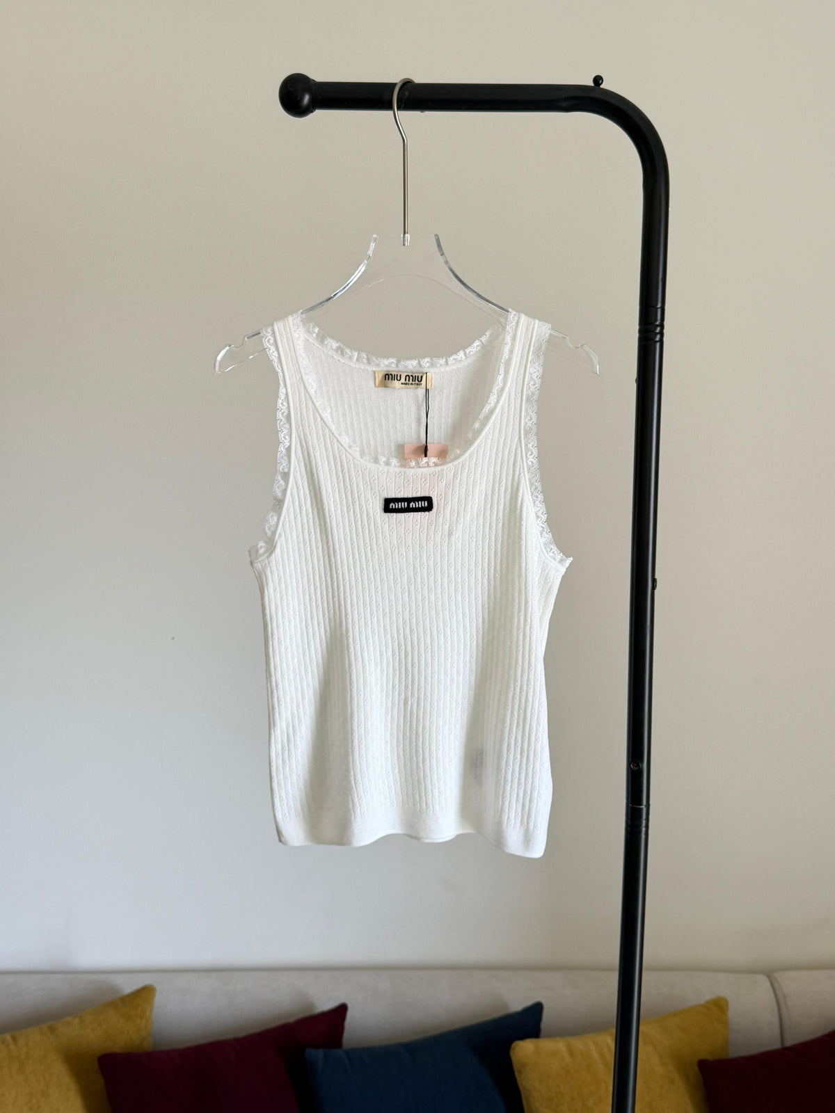 Miu Miu White Cotton Top