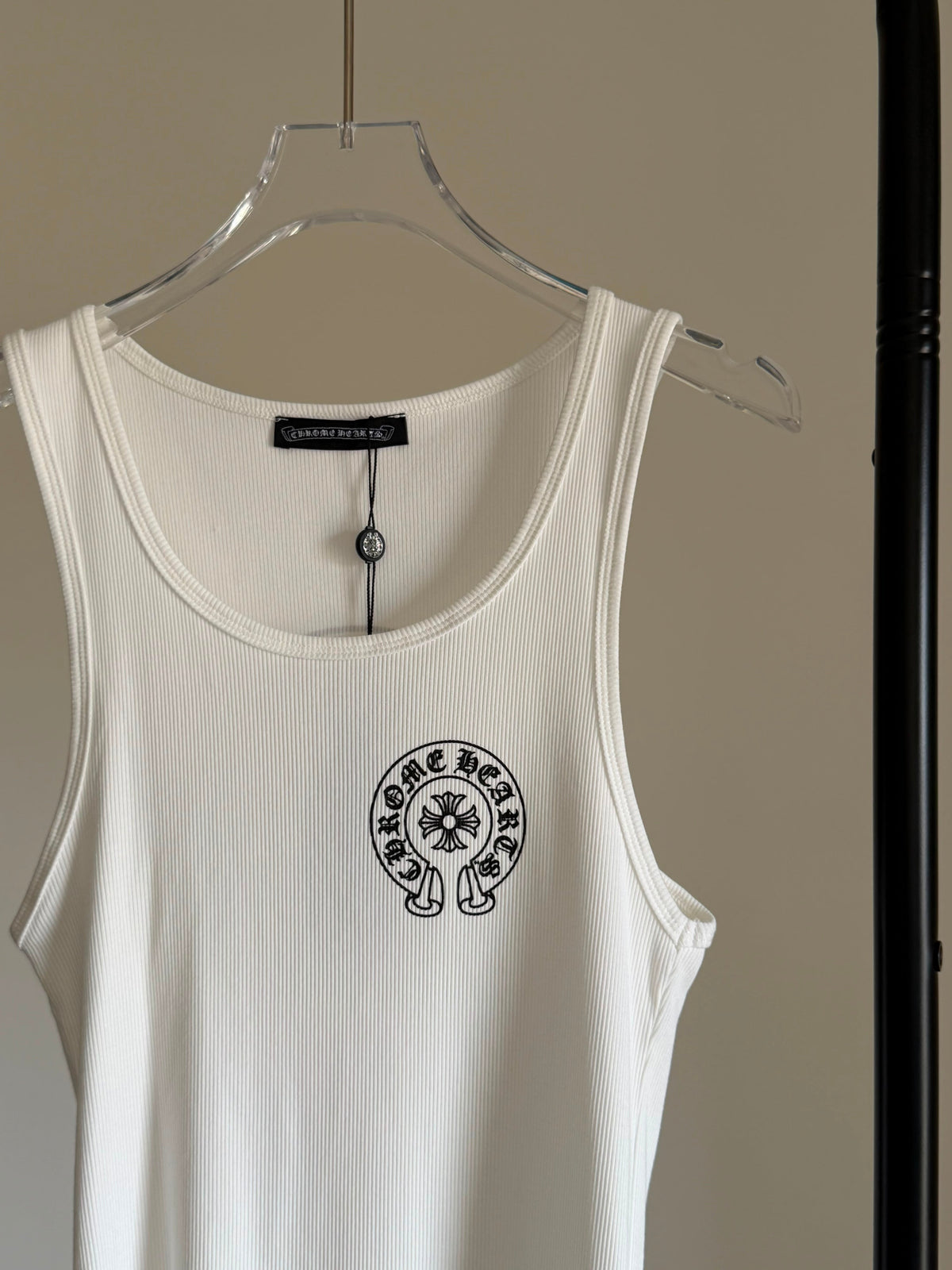 Chrome Hearts horseshoe-motif Ribbed Tank Top