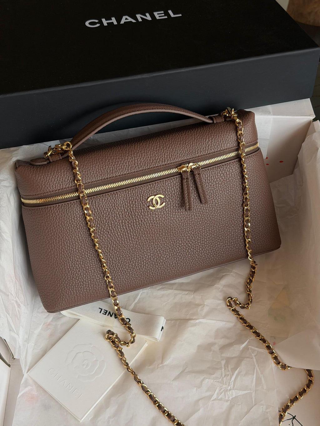 Chanel Vanity Case With Chain Size Large