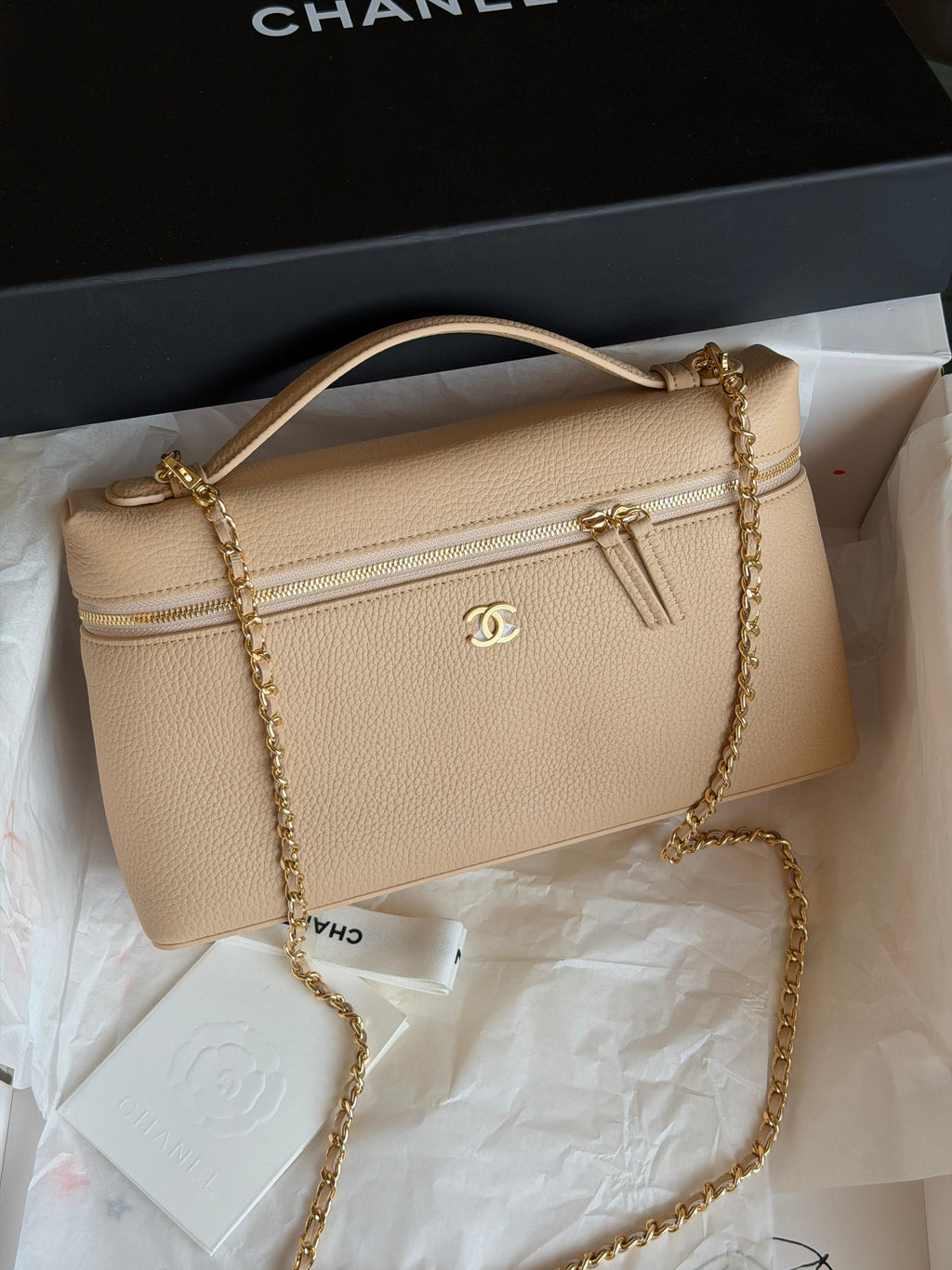 Chanel Vanity Case With Chain Size Large