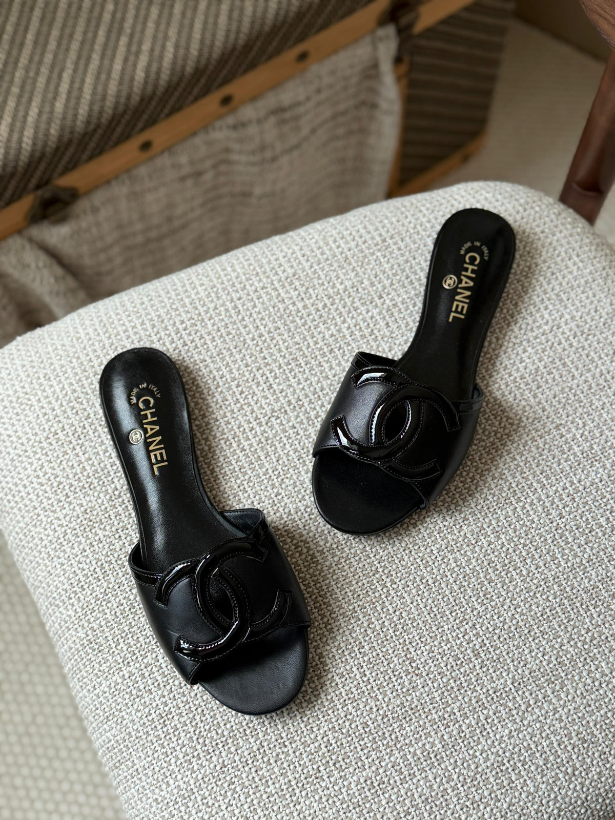Chanel Lambskin Sandals