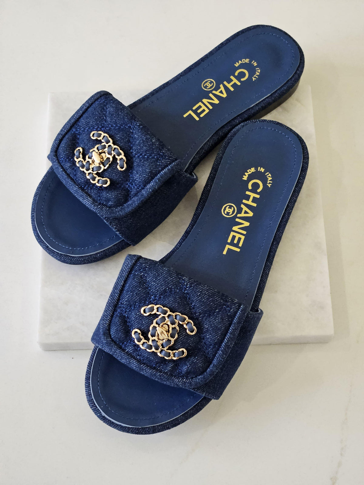 Chanel Lambskin Quilted Turnlock Flat