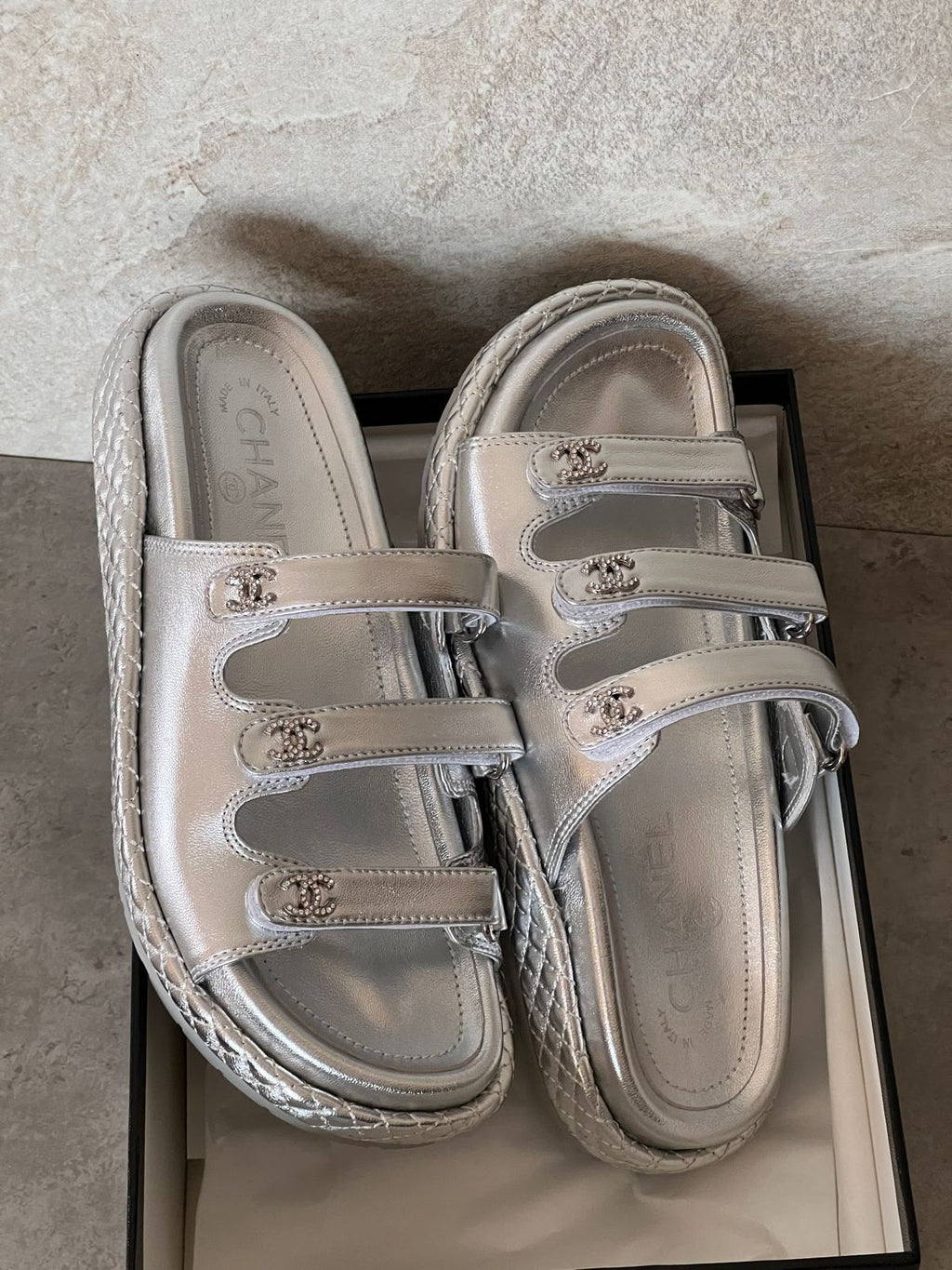 Chanel Laminated Lambskin