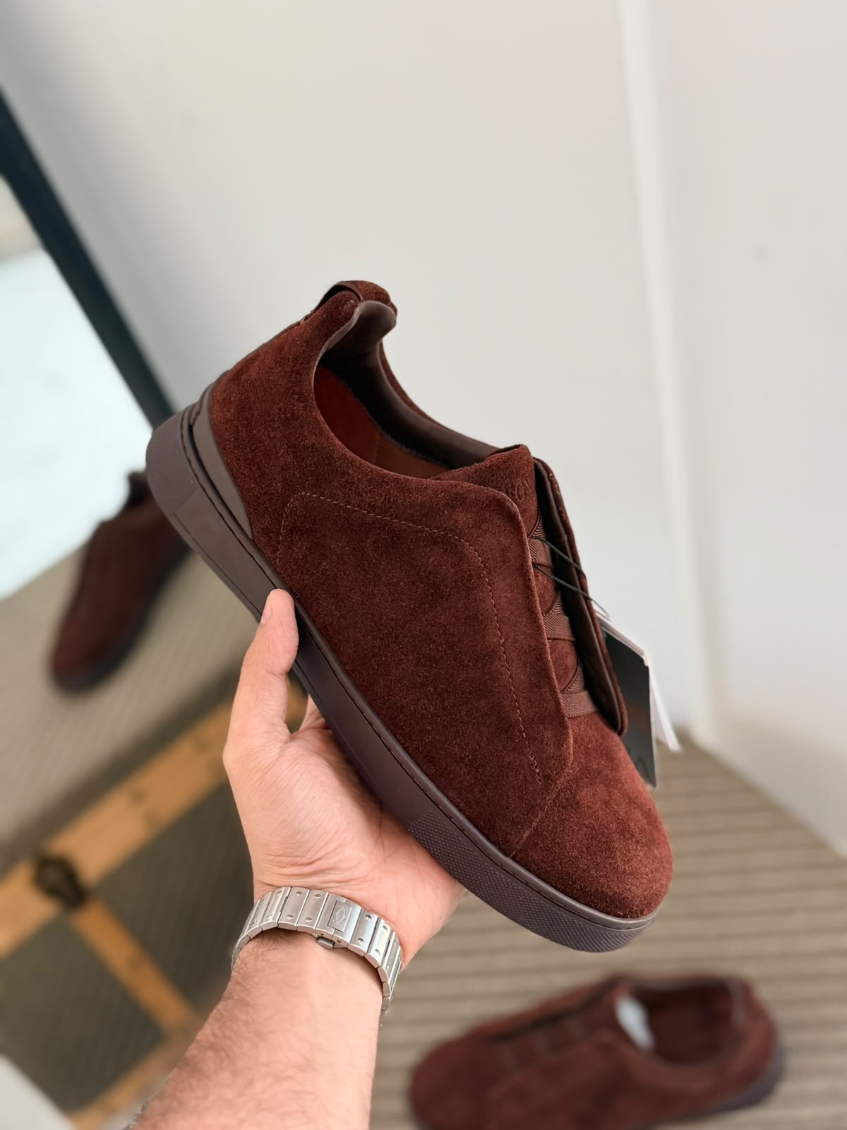 Zegna Triple Stitch Sneakers