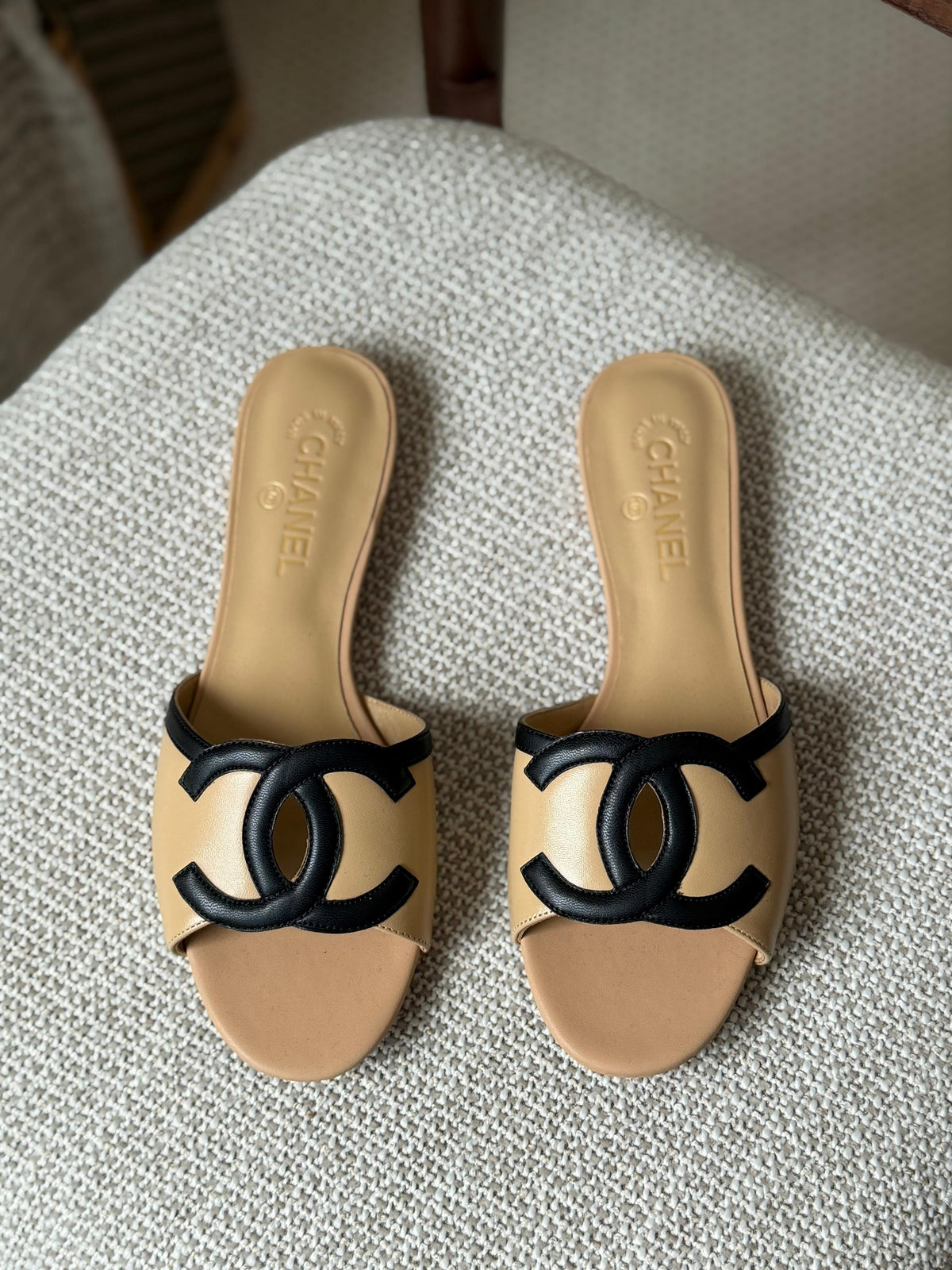 Chanel Lambskin Sandals