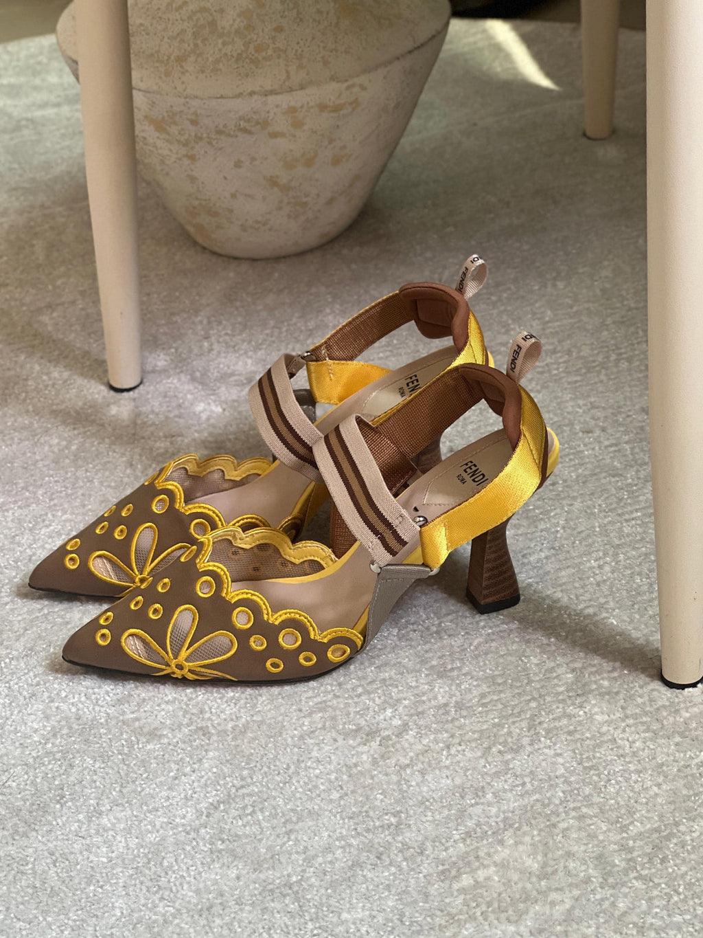 FENDI Colibrì slingback pumps