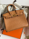 Hermes Birkin 25 cm In ostrich leather