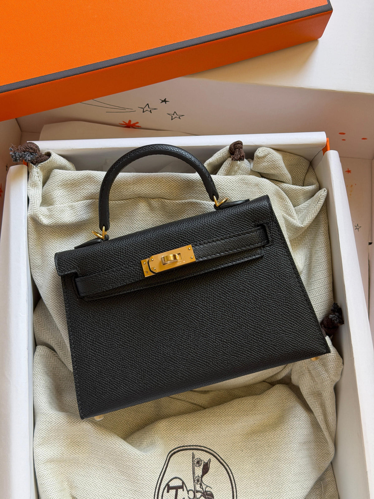 Hermes Mini Kelly 19cm Hand Made