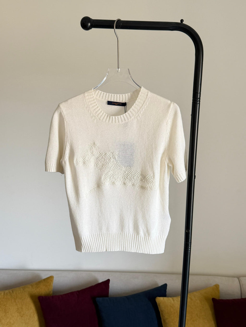 LV Embroidered Signature Knit Top