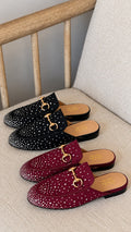 Gucci Embellished Horsebit Mules