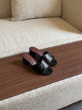 Chanel Block Heel Mules