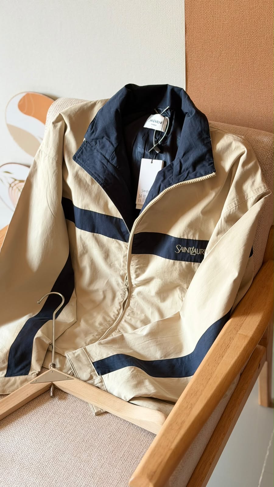 Saint Laurent Men’s Colourblock Zip Jacket