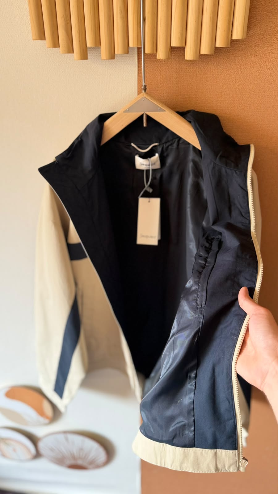 Saint Laurent Men’s Colourblock Zip Jacket