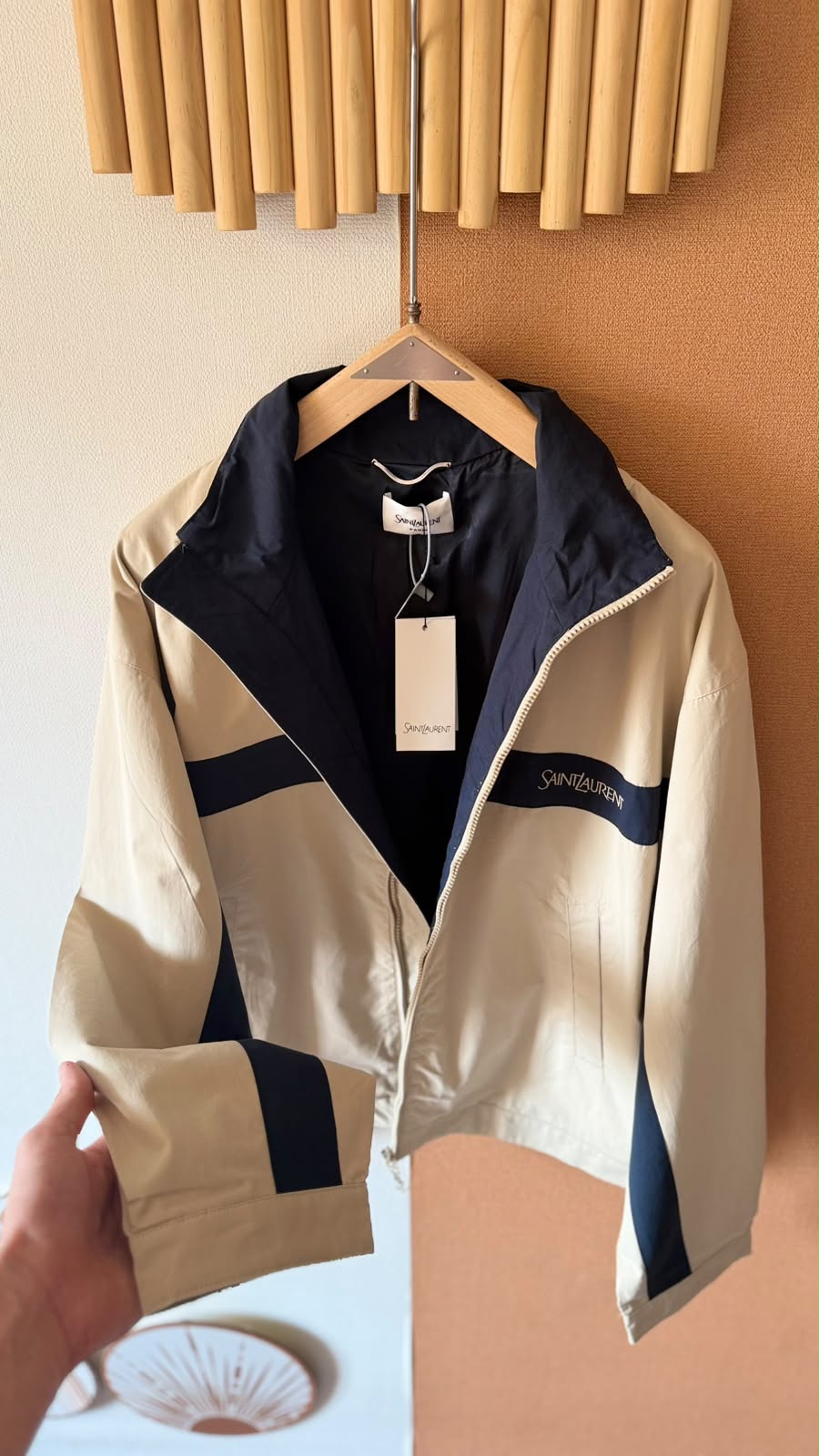 Saint Laurent Men’s Colourblock Zip Jacket