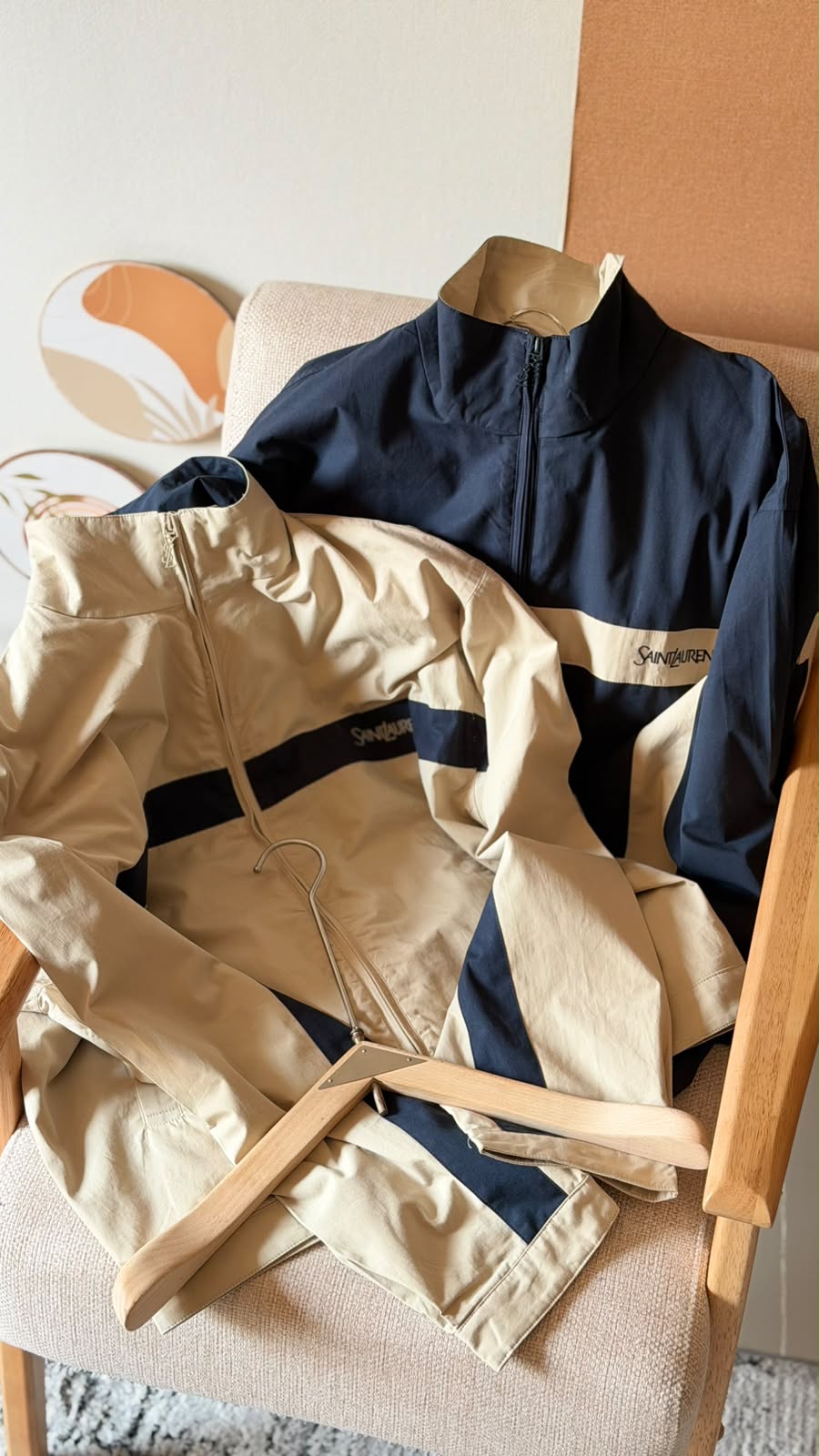 Saint Laurent Men’s Colourblock Zip Jacket