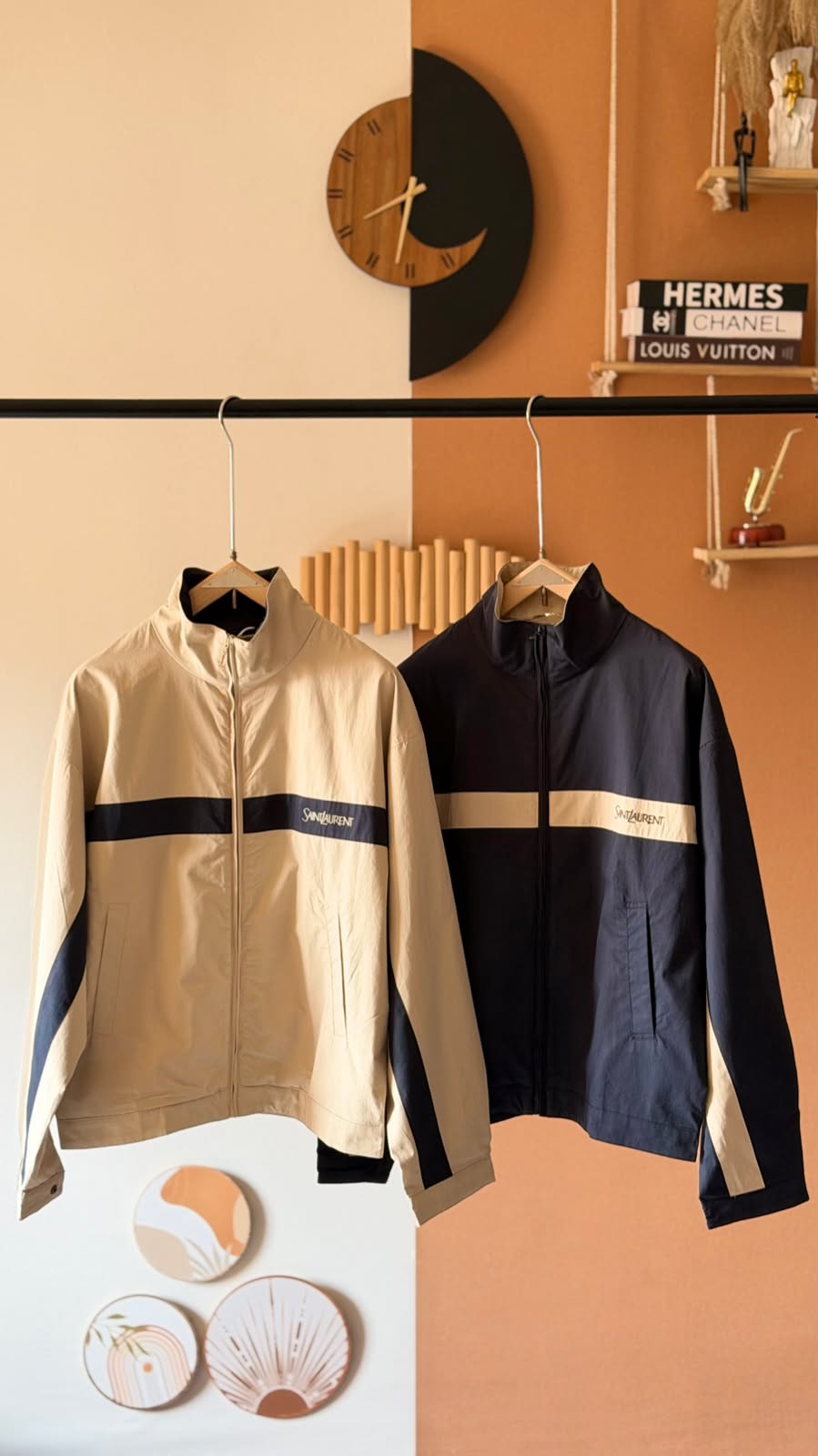 Saint Laurent Men’s Colourblock Zip Jacket