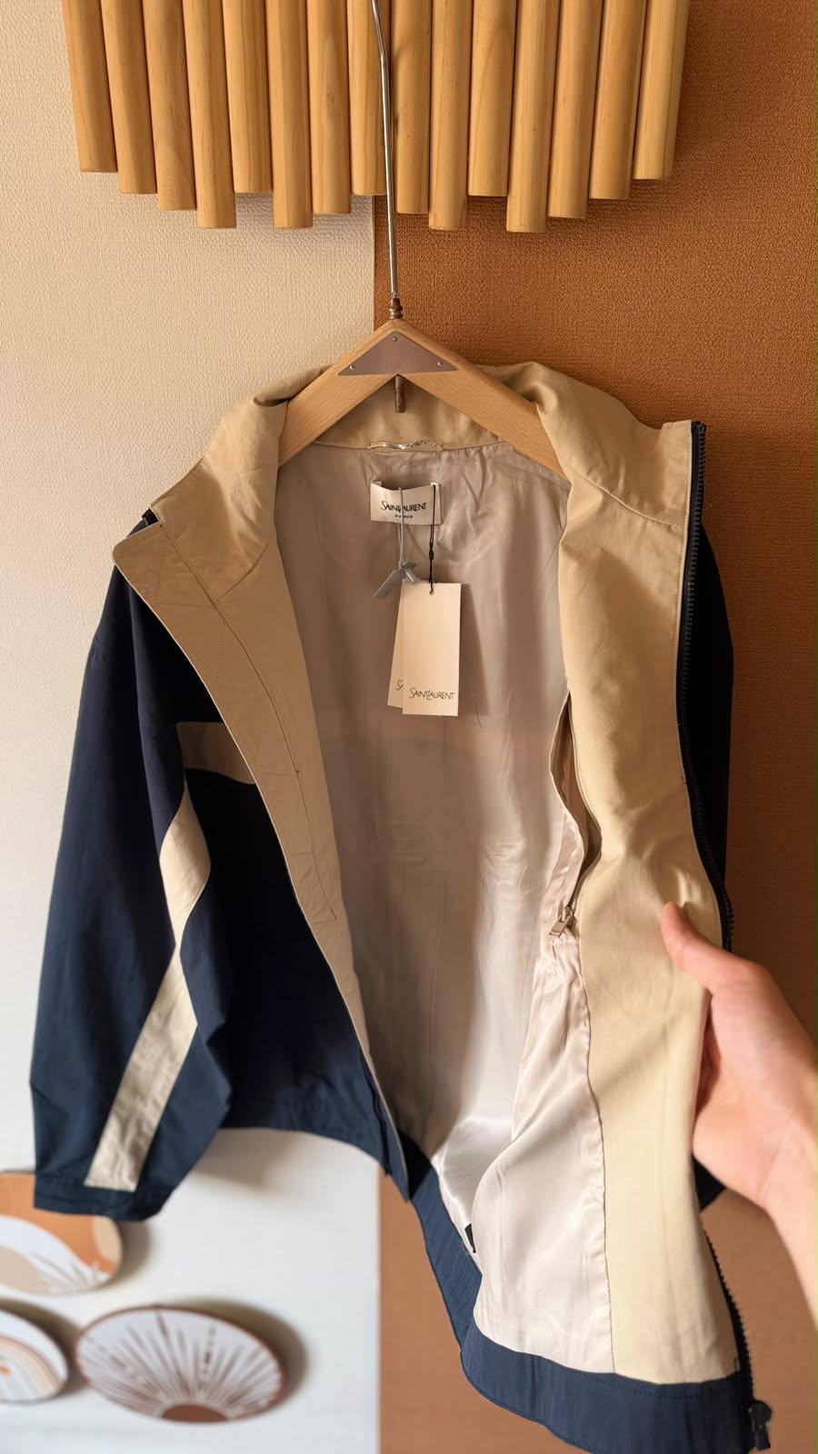 Saint Laurent Men’s Colourblock Zip Jacket