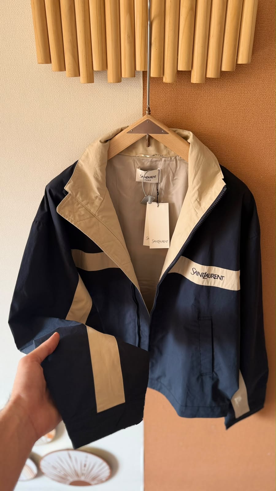 Saint Laurent Men’s Colourblock Zip Jacket